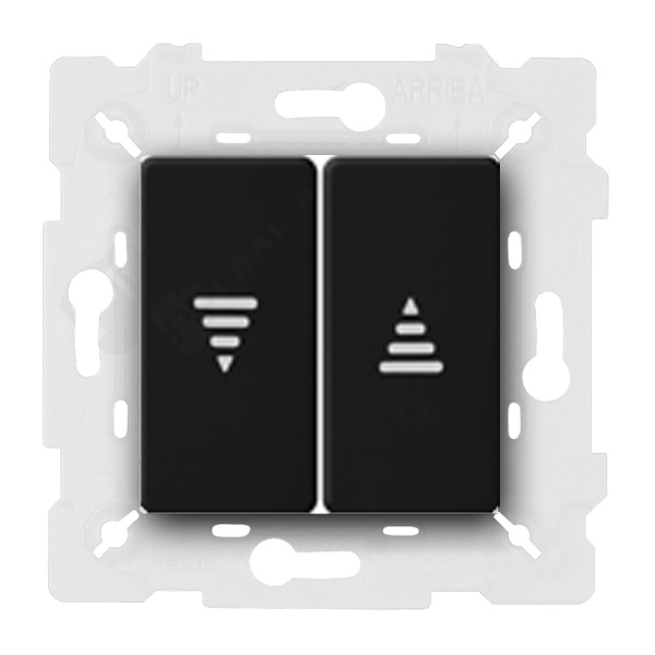  Выключатель для рольставней Fede Vintage Tapestry Черный (в сборе)